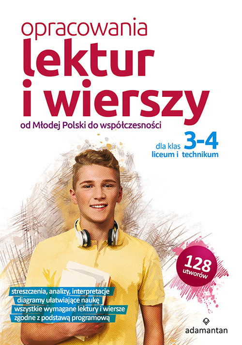 ADAMANTAN Opracowania lektur i wierszy 3-4 LO - Jagodziński Jerzy, Bielaszewska Krystyna