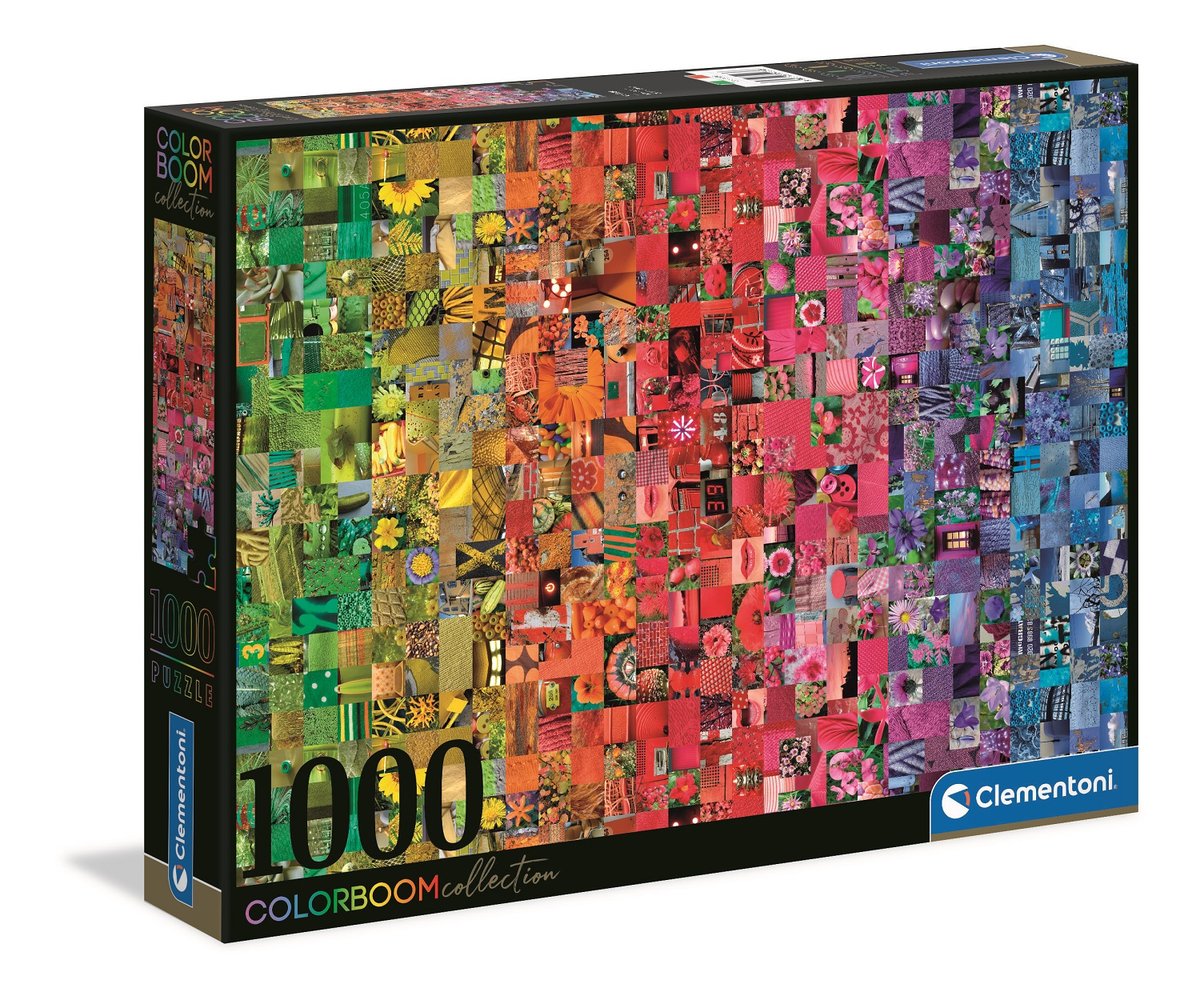 Clementoni Puzzle 1000 elementów. Color boom. Kolaż