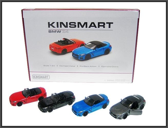 Model Bmw Z4 Metalowy Kinsmart 1:34 Srebrny