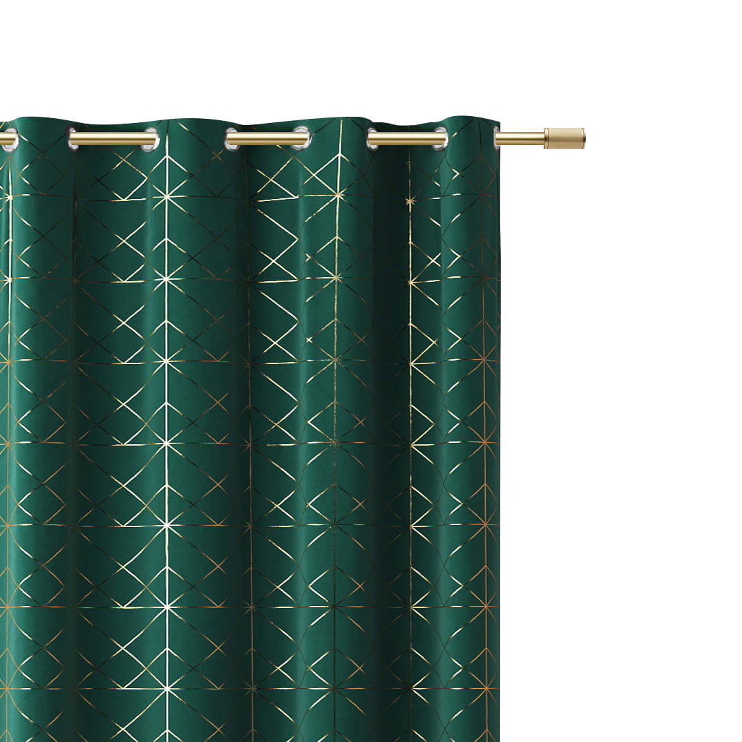 Zasłona GLAMMY Dark Green 140x250