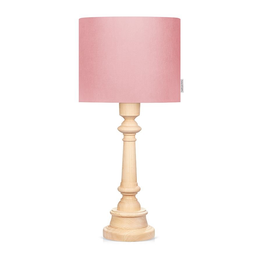 Lamps & Company, Lampa stołowa dla dzieci aksamitny abażur, Różowy