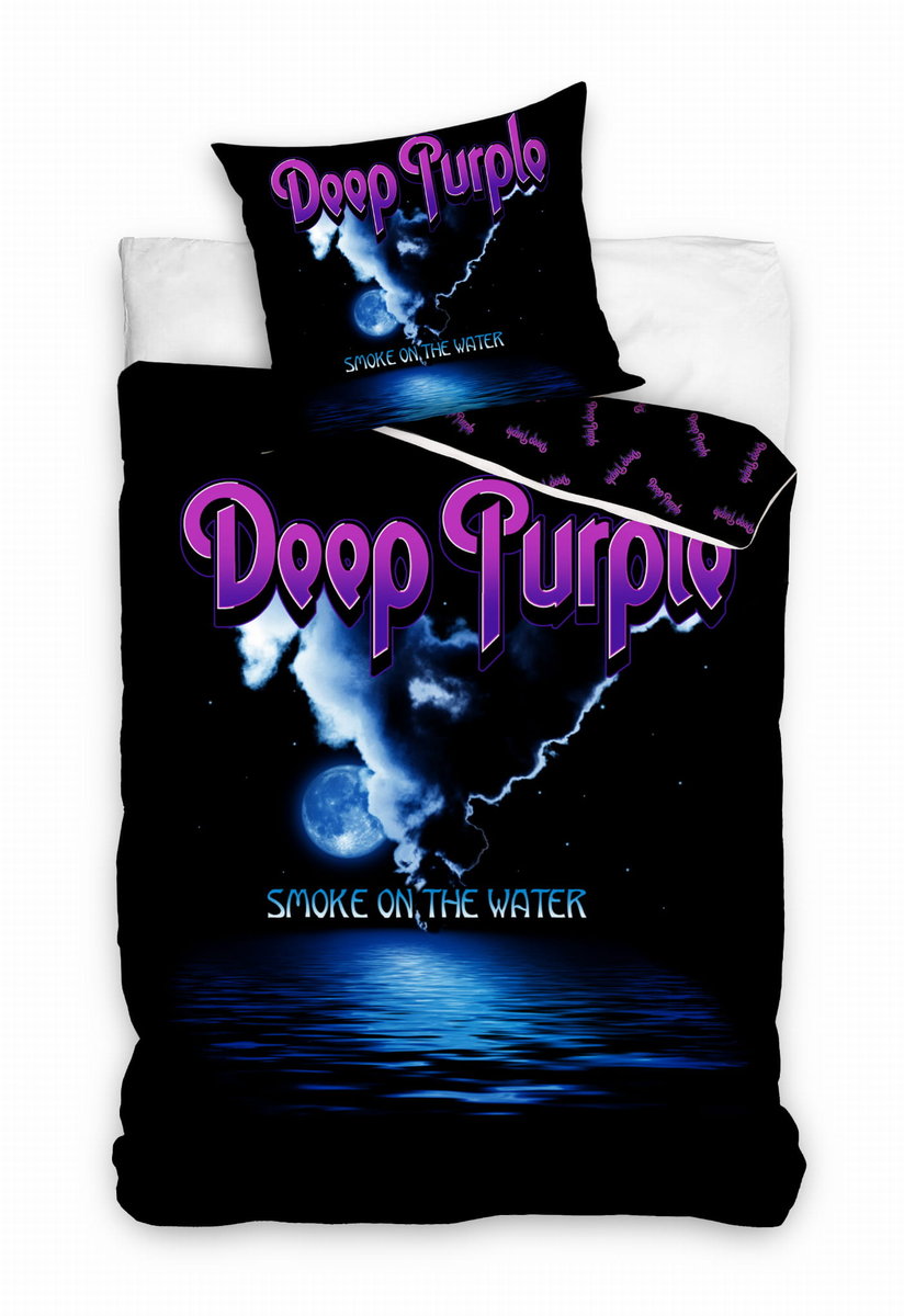 Carbotex Pościel bawełniana licencyjna 140X200 dla fana Deep Purple DP201001