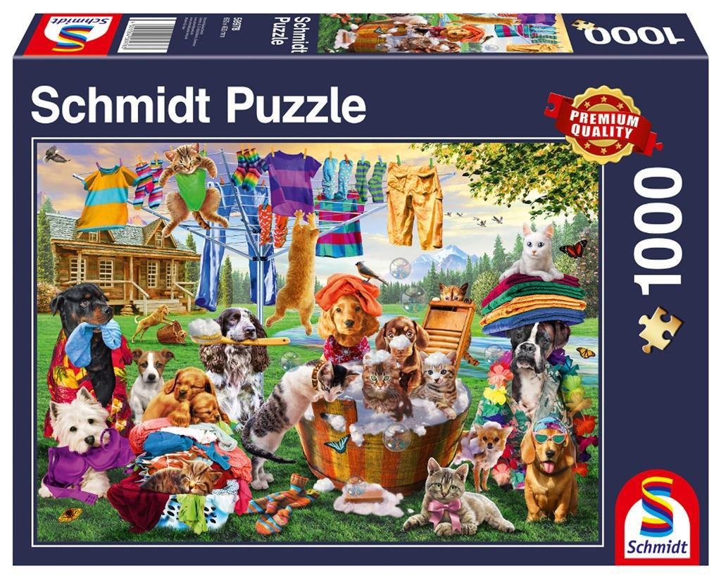 G3 Puzzle PQ 1000 Ogród pełen zwierzaków
