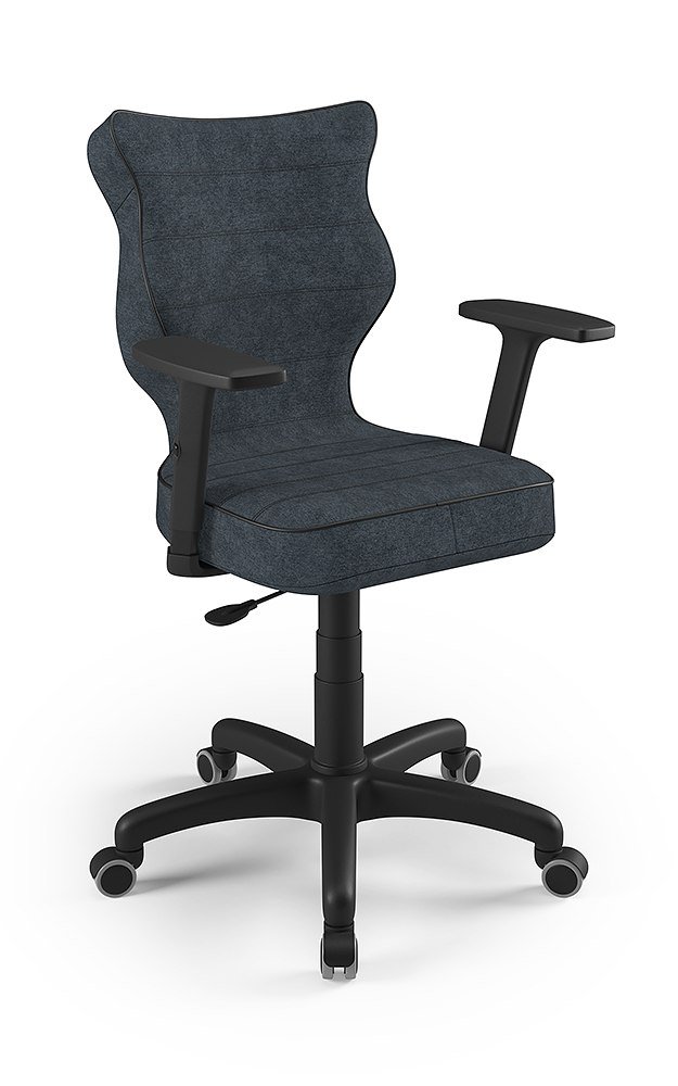 Entelo Good Chair Krzesło biurowe Uni AT04, grafitowo-czarne BA-C-6-B-C-AT04-B