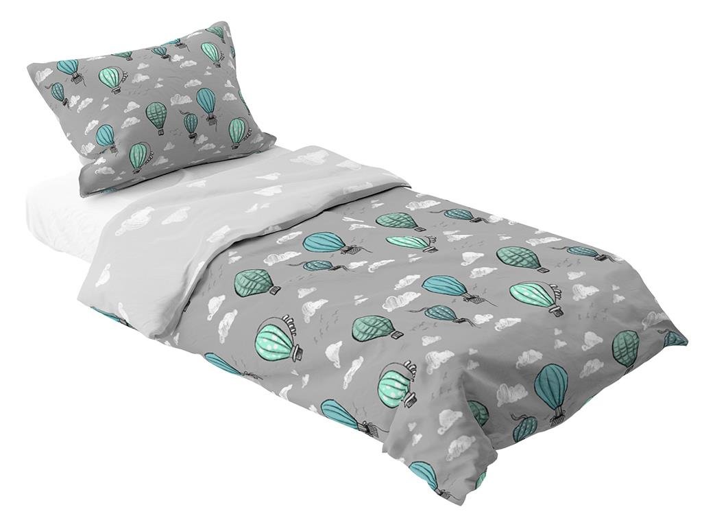 Komplet pościeli dziecięcej Miss Lucy Forever Young Balony 140x200 cm i 70x80 cm