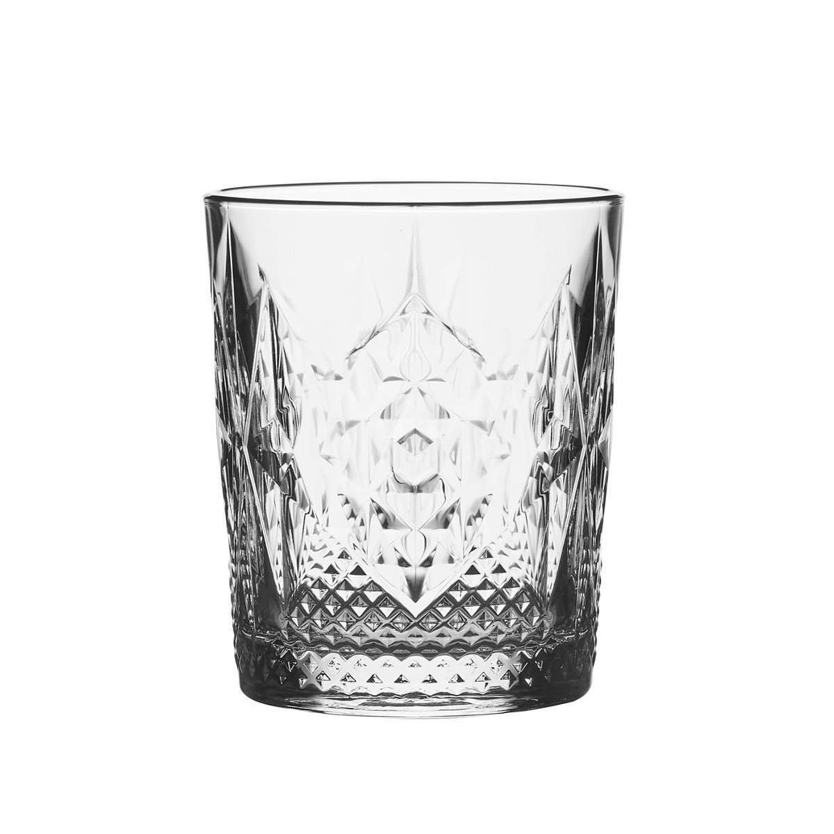 Bormioli Rocco 666218 Stone szklanka do whisky, 390 ml, szkło, przezroczyste, 6 sztuk