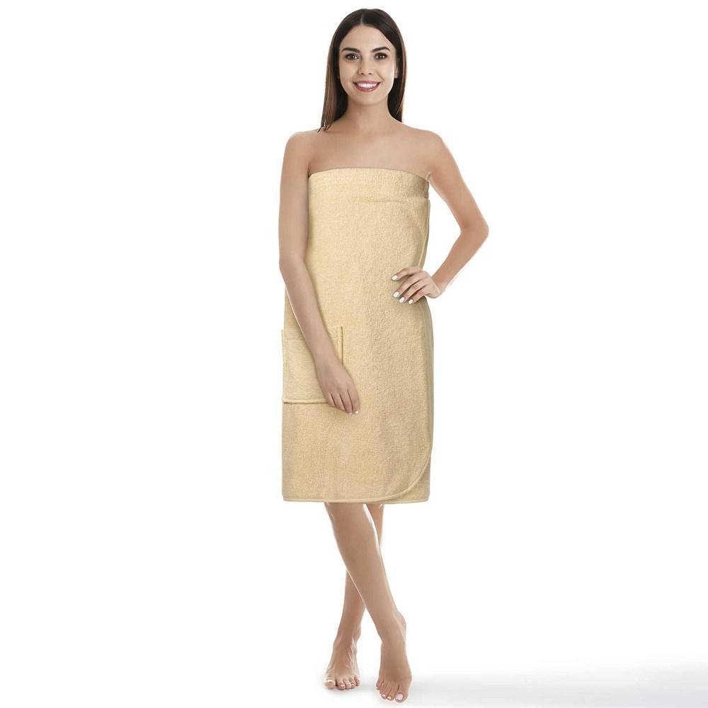 Ręcznik do Sauny Damski Bawełna Pareo L/XL Beżowy