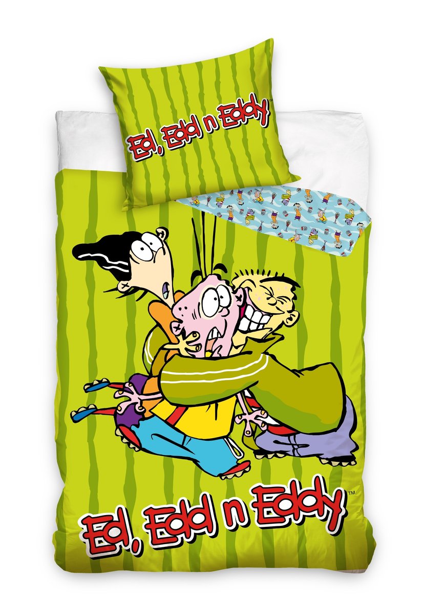 Pościel bawełniana, Carbotex, Ed, Edd i Eddy, 140x200 + 70x90 cm