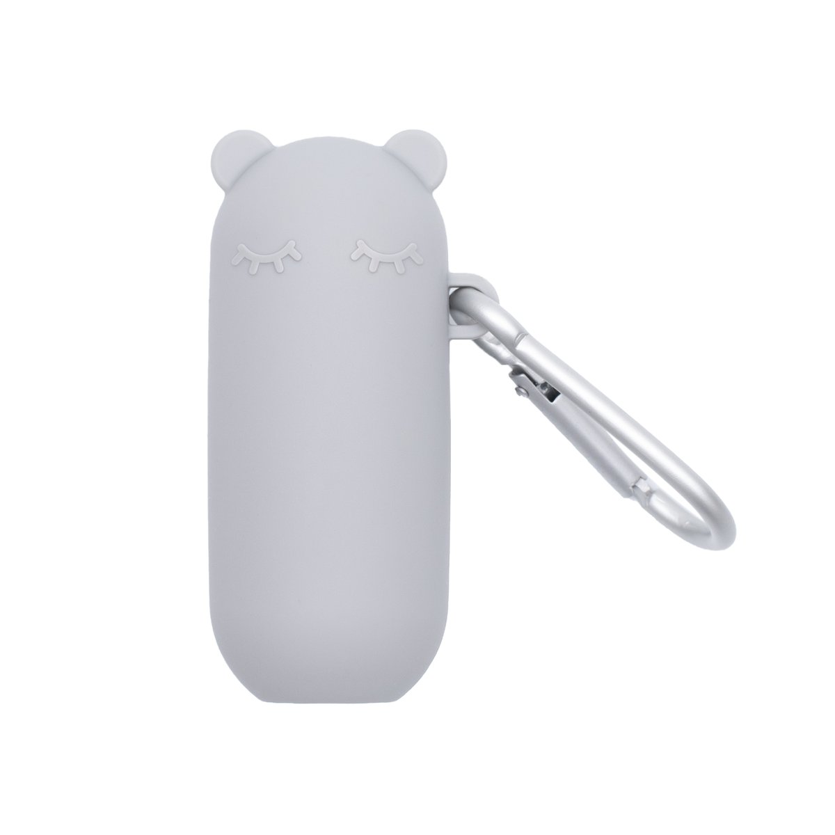 We Might Be Tiny Silikonowa słomka w etui - grey szary
