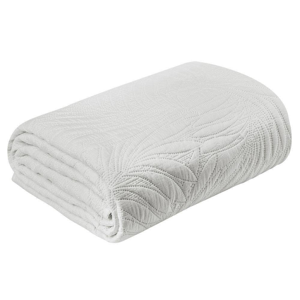 Eurofirany Euro Firany Narzuta 220 x 240 Pikowana Stone Biała 1216879