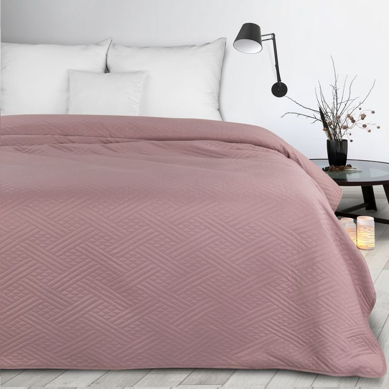 Eurofirany Euro Firany Narzuta 200 x 220 Pikowana Boni4 Pudrowy 1222625