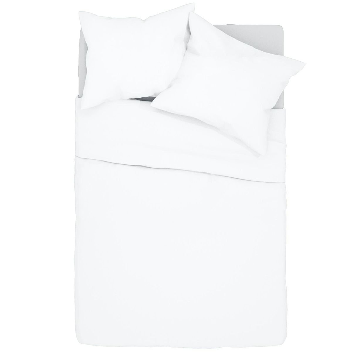 Spod Igły i Nitki, Pościel bawełniana 160x200 cm, biała jednobarwna Simply