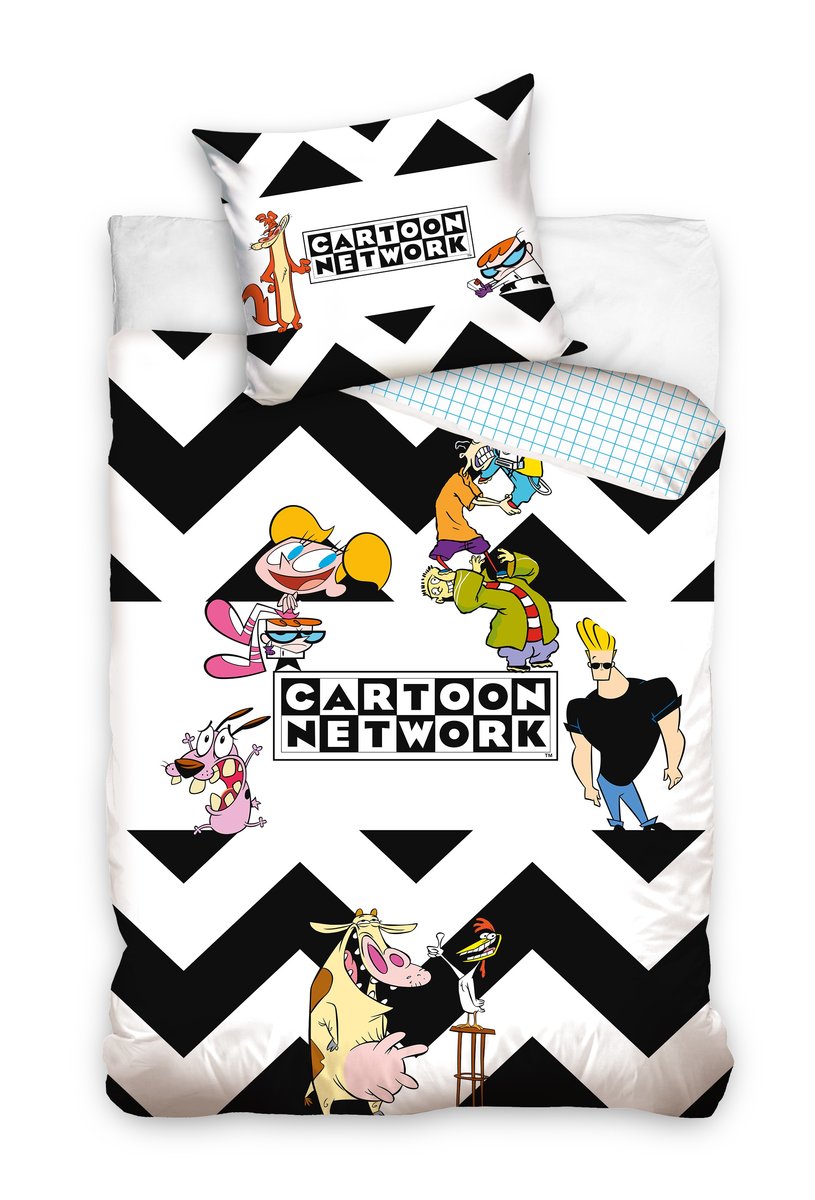 Pościel młodzieżowa bawełniana, Carbotex, Cartoon Network, 140x200 + 70x90cm