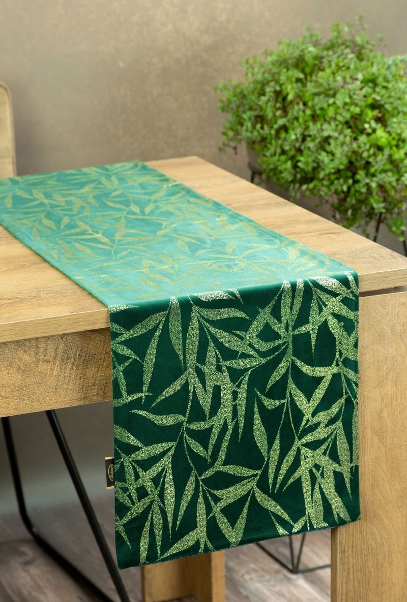 Bieżnik 35 x 180 Dekoracyjny Velvet Blink15 C. Zie