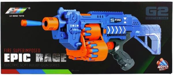 Pistolet na strzałki na baterie z akcesoriami 482849 Euro Trade