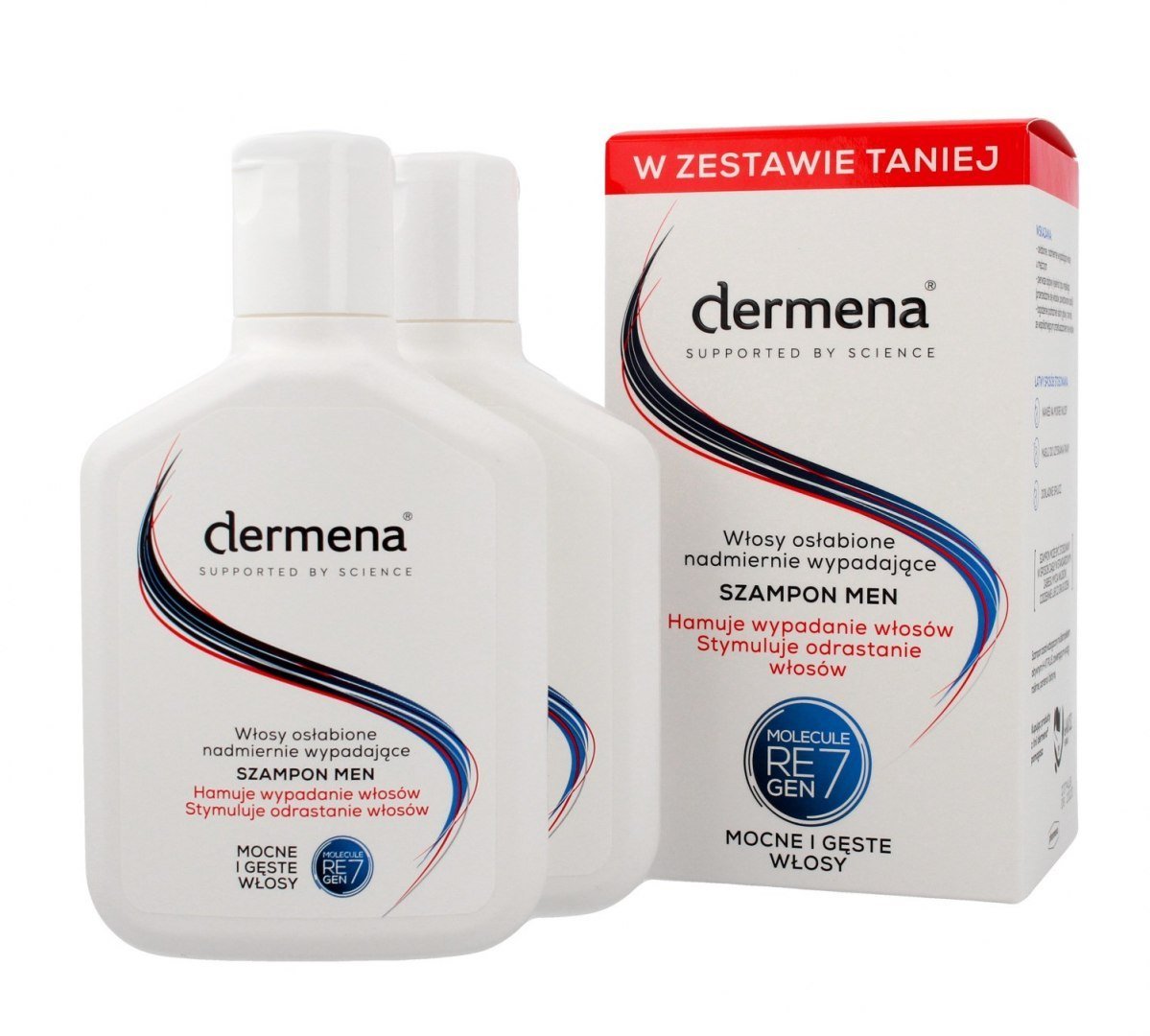 Pharmena S.A Dermena MEN Szampon do włosów nadmiernie wypadających 2 x 200 ml