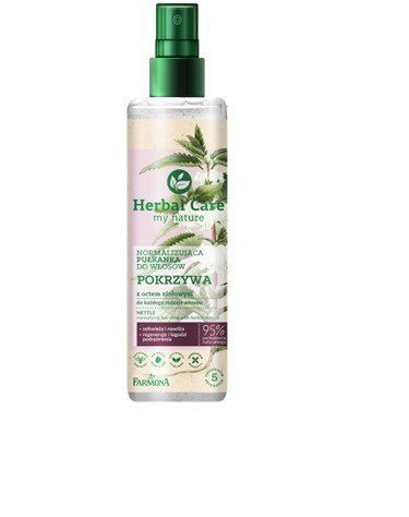 Farmona Herbal Care normalizująca płukanka do włosów pokrzywa z octem ziołowym spray 200 ml