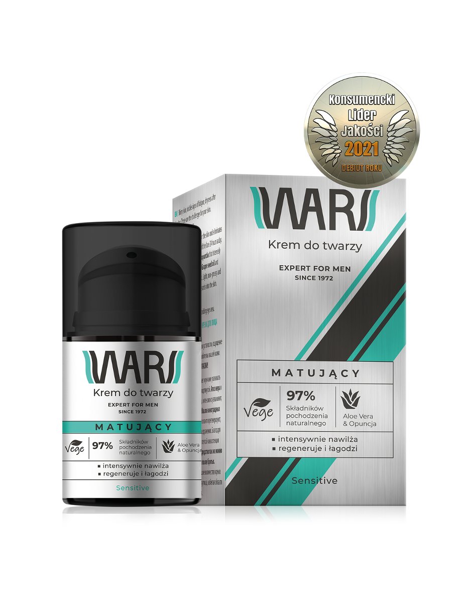 Wars Wars Krem do Twarzy Sensitve Men Matujący 50 ml WARS