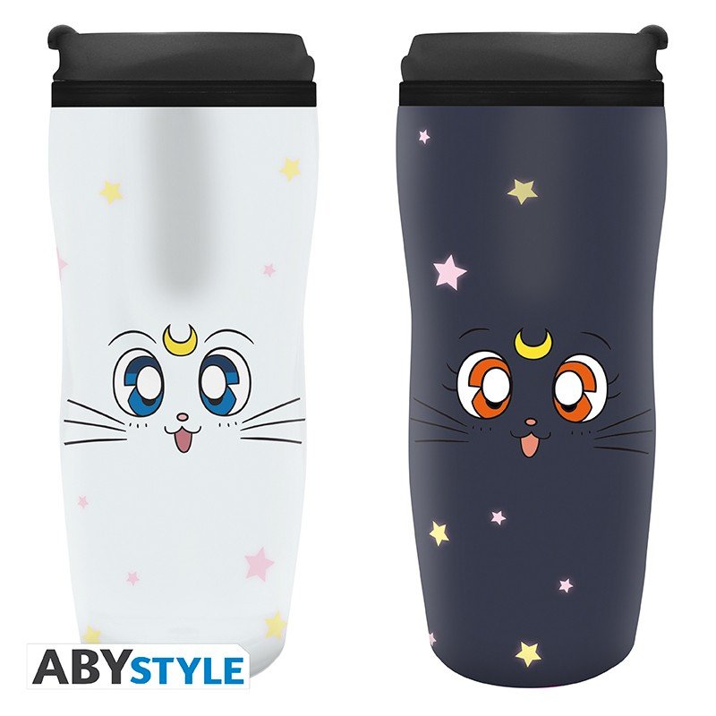 Kubek Podróżny Sailor Moon / Czarodziejka Z Księżyca - Luna & Artemis
