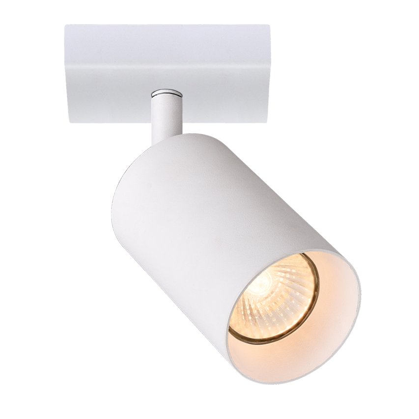 Pojedyncza punktowa oprawa sufitowa typu spot MALGA 1 White, listwa, IP20, GU10, 220-240V, biała EDO777399 EDO