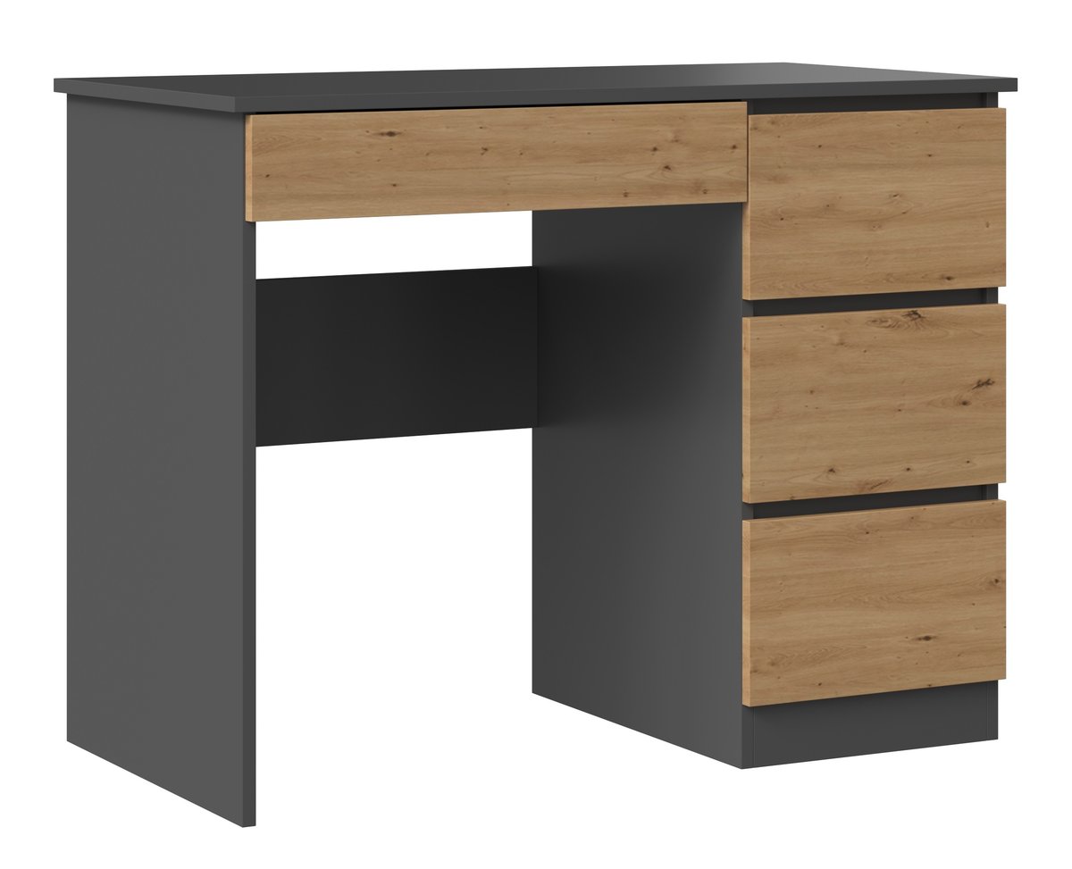 Biurko Na Laptop Mijas Prawe Antracyt Dąb Artisan!