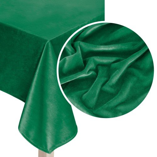 Obrus 140x180 Dekoracyjny Velvet Soft Butelkowy