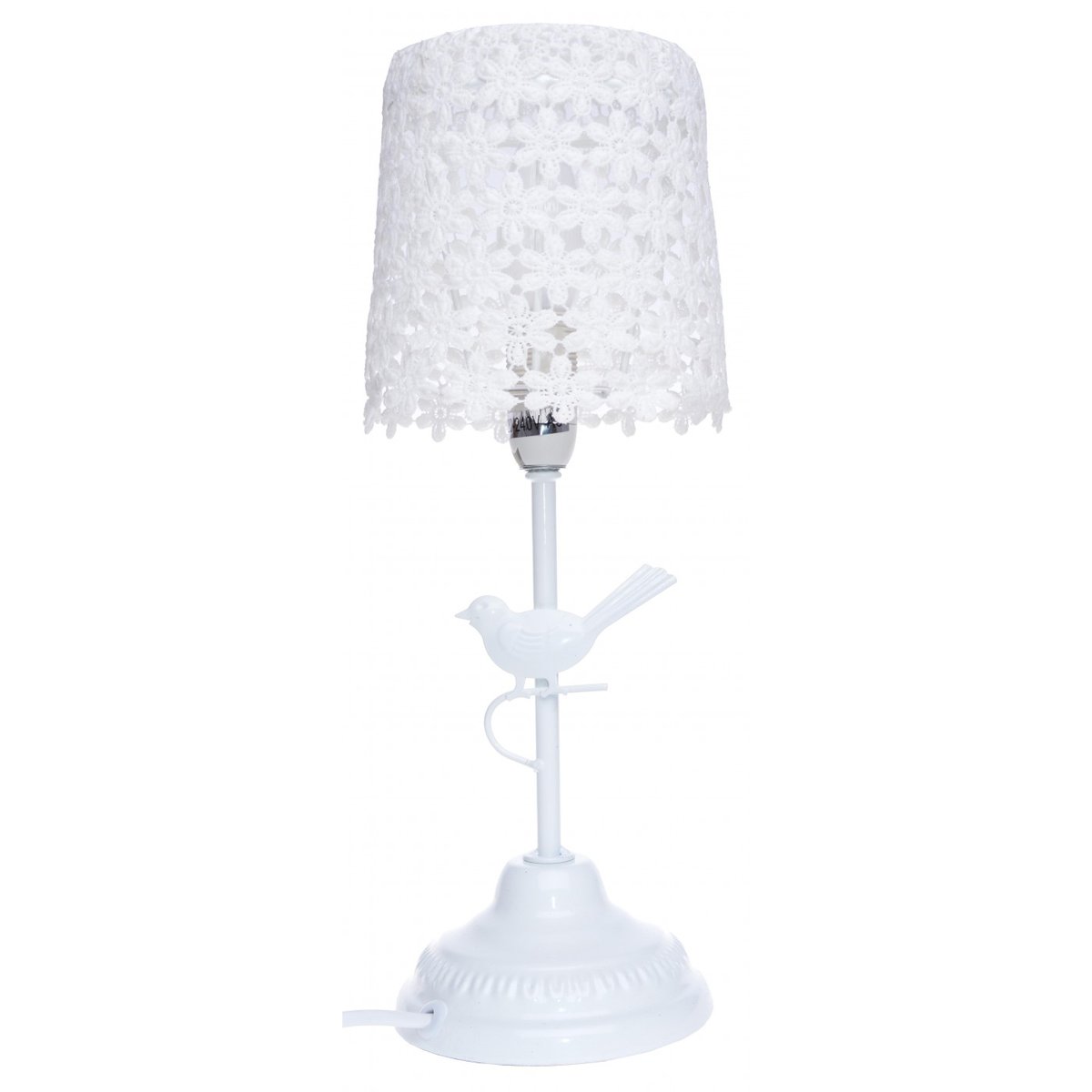 Lampka Nocna Stołowa Prowansalska Z Ptaszkiem 35 Cm