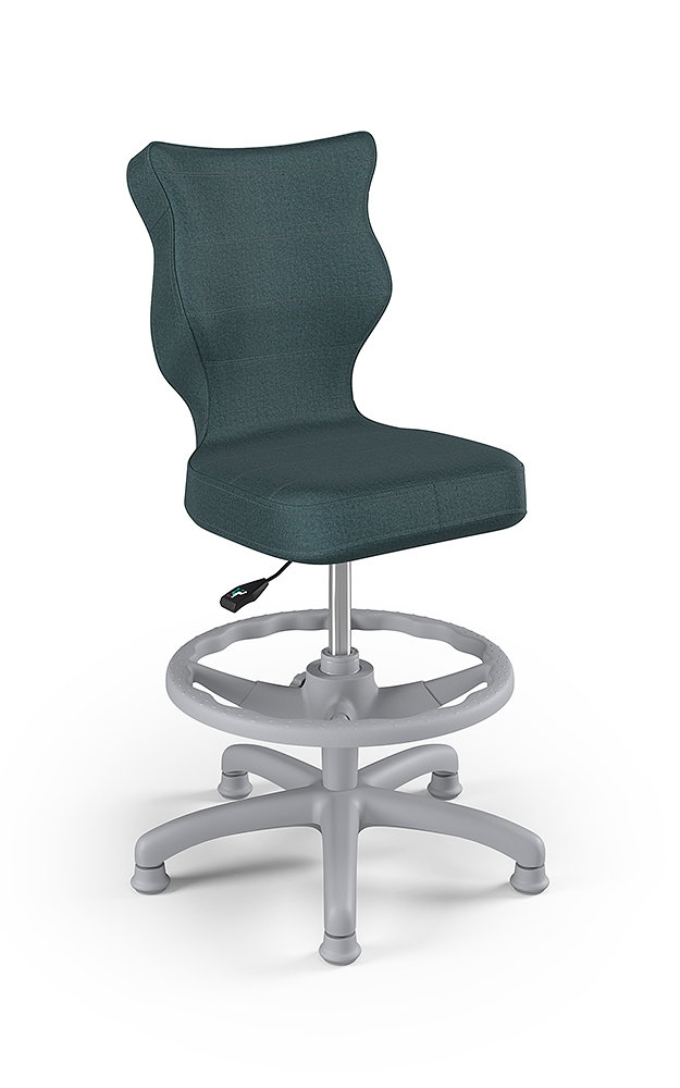 Krzesło do biurka z podnóżkiem, Entelo, Petit Monolith 6, rozmiar 4, (wzrost 133-159 cm)