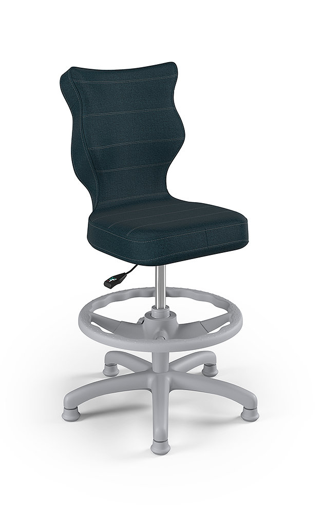 Krzesło do biurka z podnóżkiem, Entelo, Petit Monolith 24, rozmiar 4, (wzrost 133-159 cm)