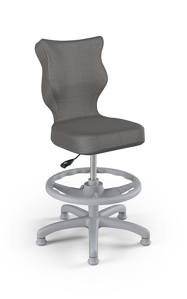 Krzesło do biurka z podnóżkiem, Entelo, Petit Monolith 33, rozmiar 4, (wzrost 133-159 cm)