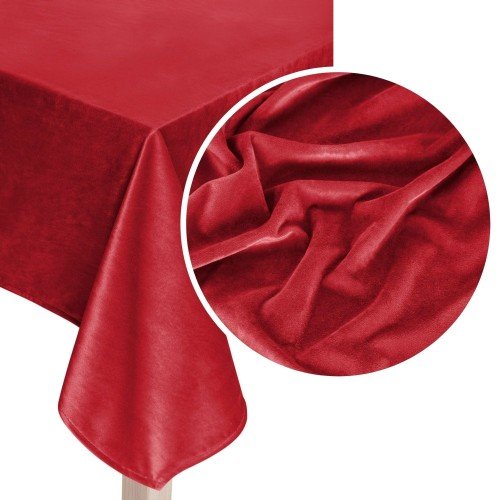 Obrus 85x85 Dekoracyjny Velvet Soft Czerwony