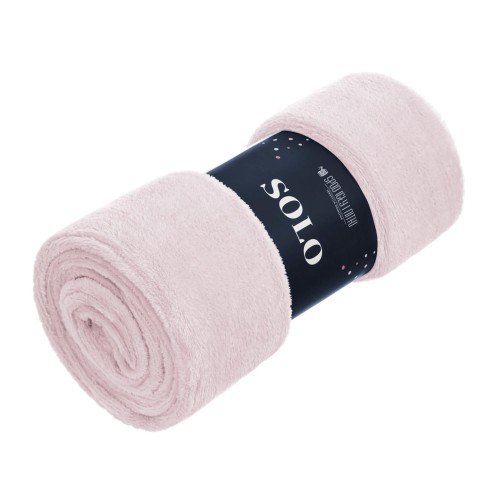 Koc 130 x 170 Mikrofibra Solo Pudrowy
