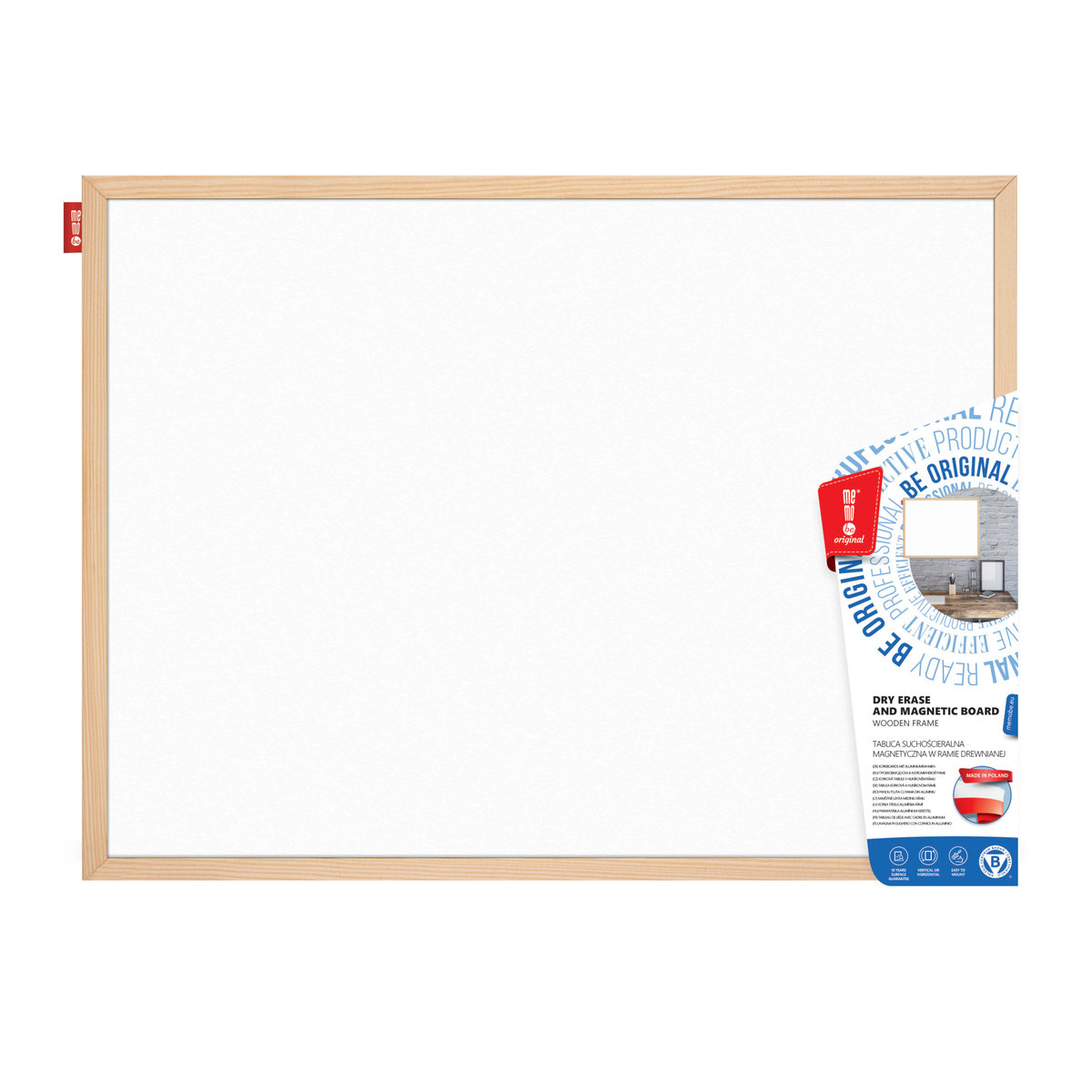 MEMOBOARDS Tablica suchościeralna magnetyczna 40x30 AMEX MTM40030 36187-uniw