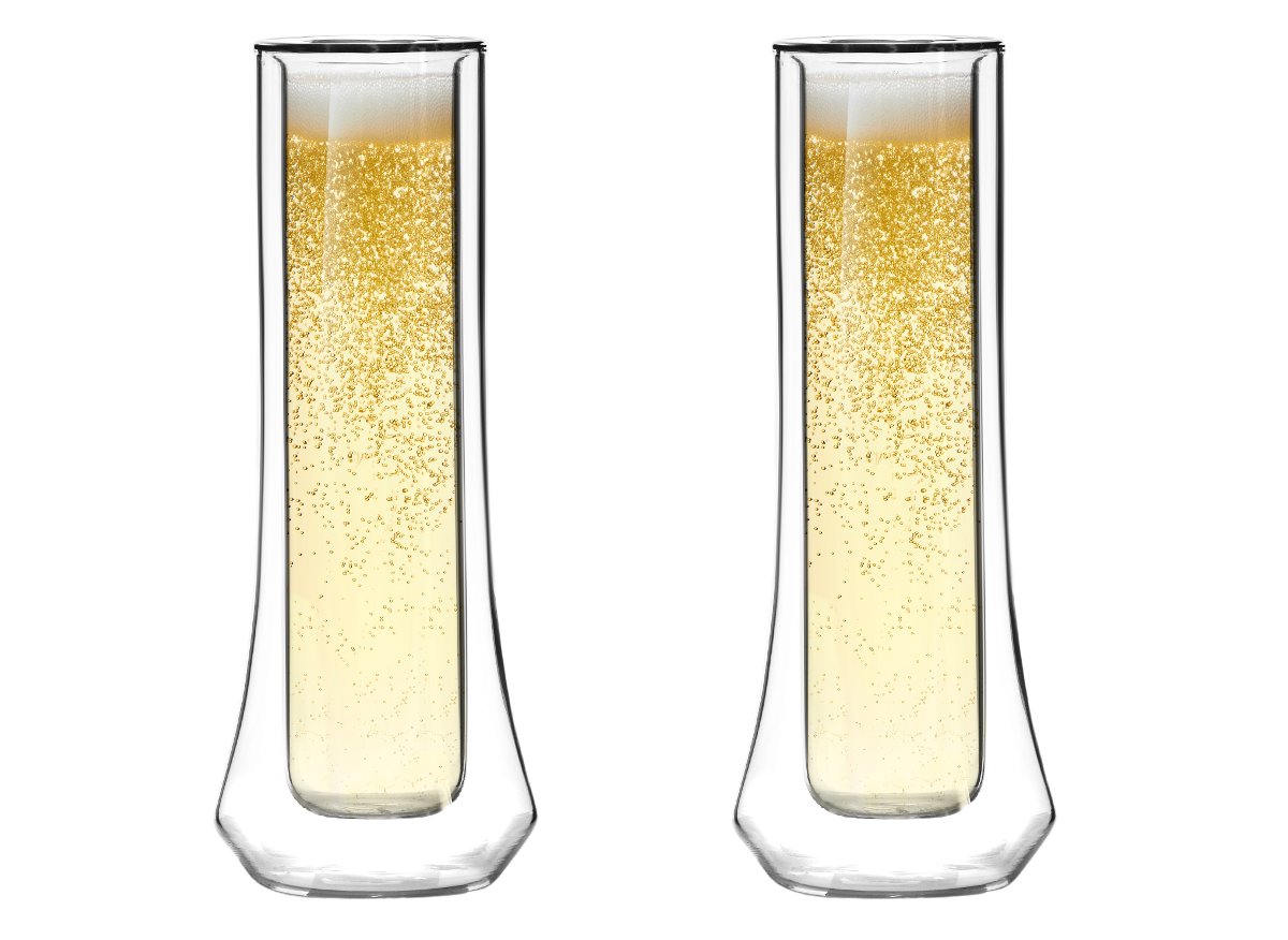 Vialli Design Komplet kieliszków do szampana z podwójną ścianką Soho 8906 2 x 140 ml