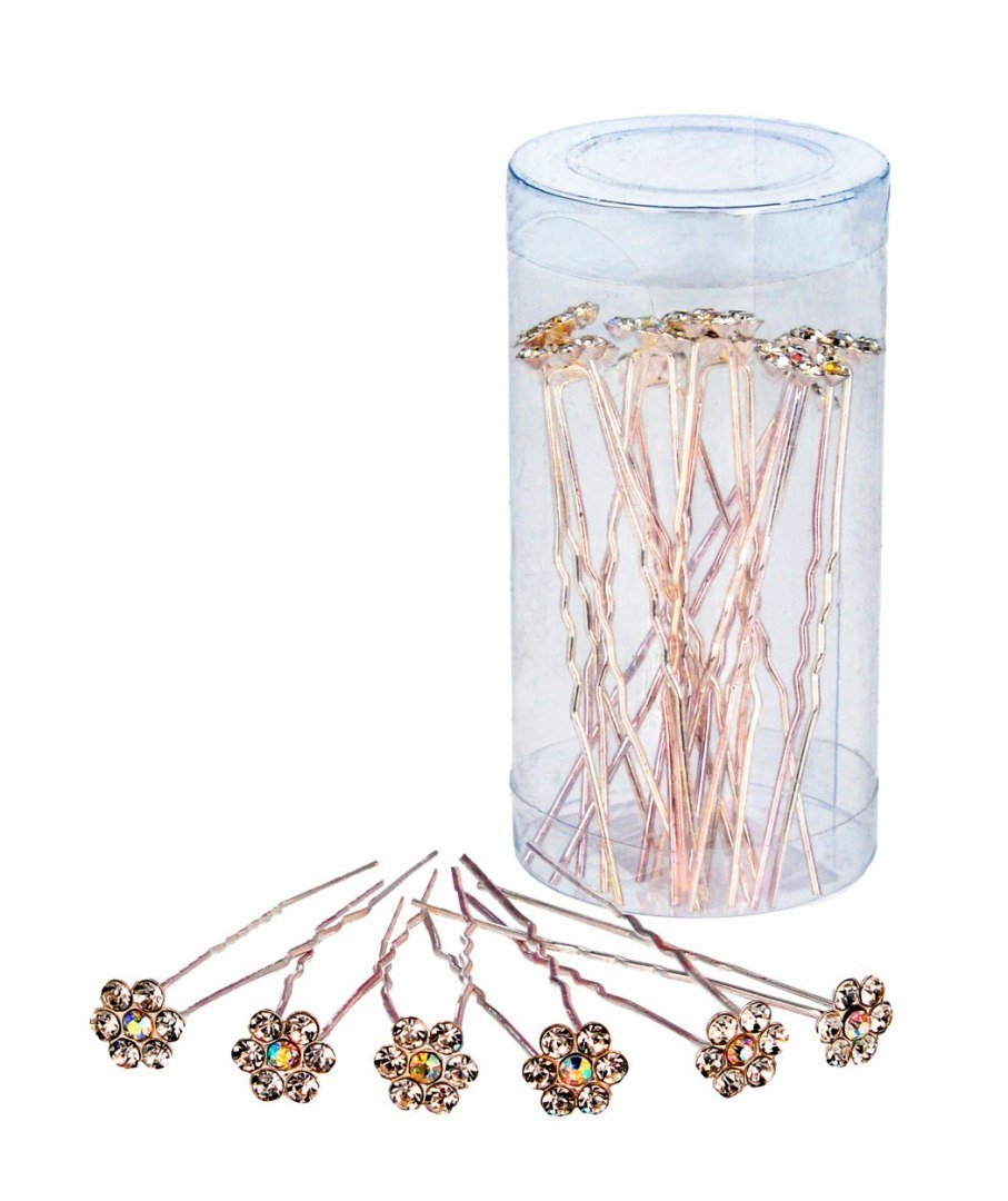 DONEGAL Ozdoby do włosów - szpilki z ozdobą (FA-5714) 1op.-12szt