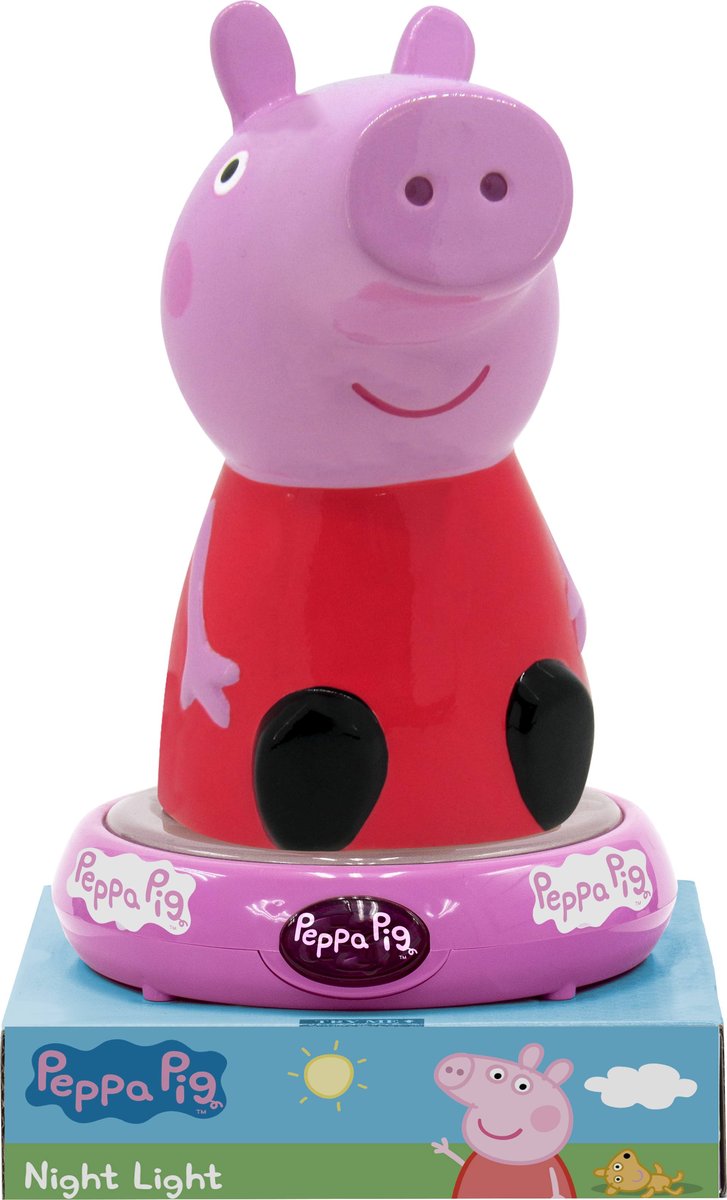 Lampka nocna 3D, Peppa Pig, 25 cm