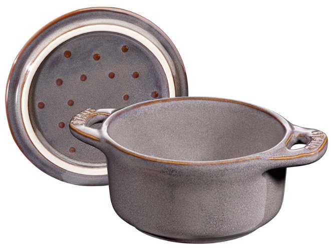 Staub STAUB XS-MINIS RAMEKIN OKRĄGŁY 2 SZTUKI 200 ML KASZTANOWY CERAMIKA 40512-001-0