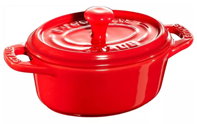 Staub GIFT GIVING GARNEK OWALNY DO SERWOWANIA 200 ML CZERWONY CERAMIKA 40511-086-0