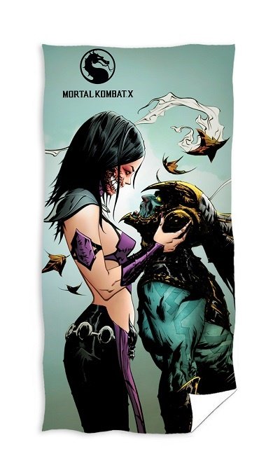 Ręcznik kąpielowy, wzór mortal kombat, 70x140 cm