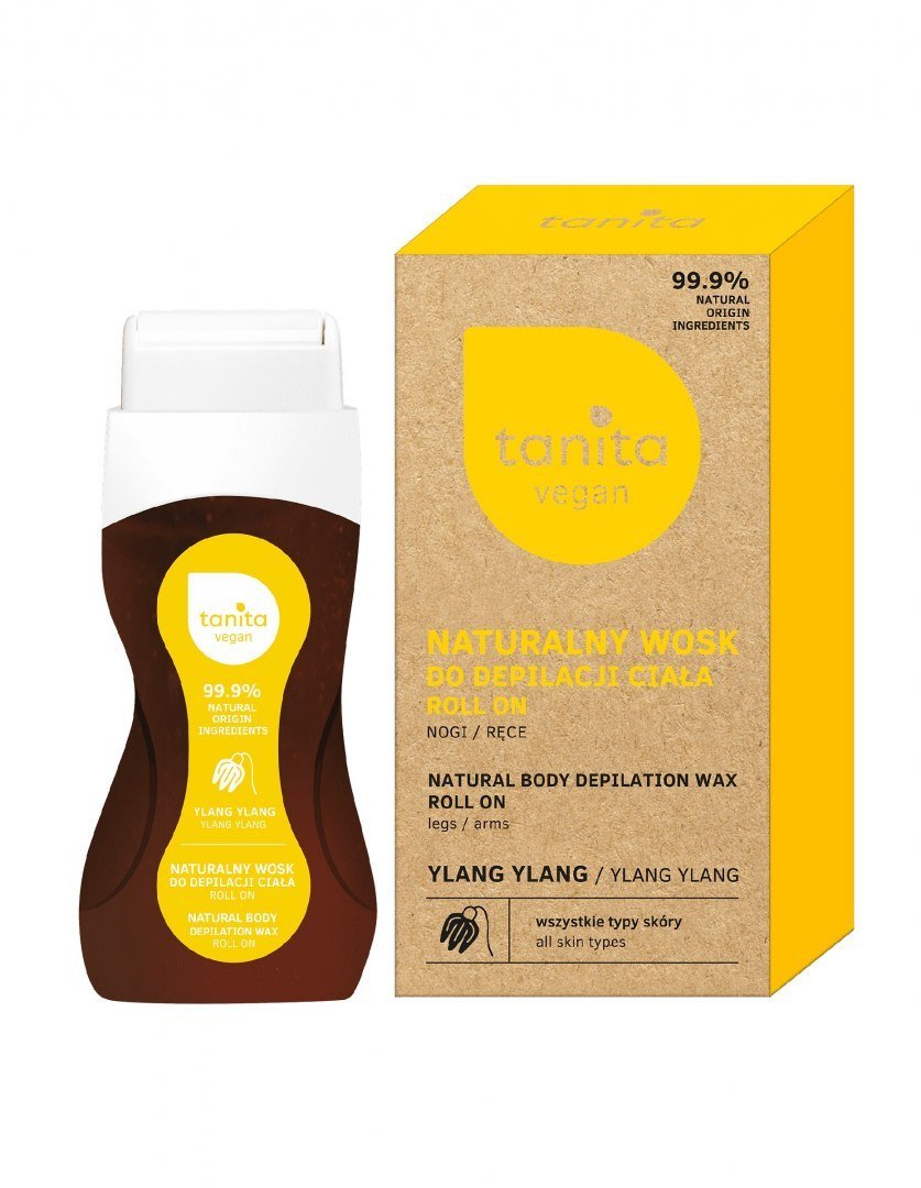 Tanita Vegan Naturalny Wosk do Depilacji Ciała Roll On Ylang Ylang 120 ml