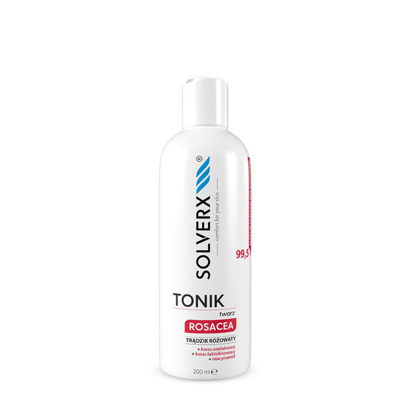 SOLVERX Rosacea Tonik do twarzy na trądzik różowaty 200 ml