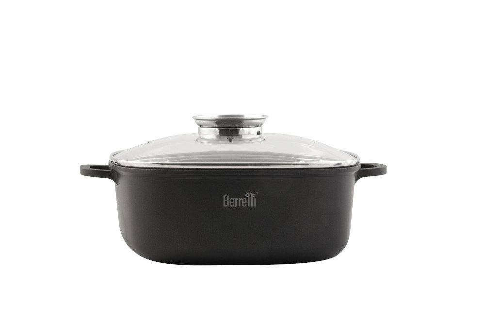 Berretti - Garnek Brytfanna Granite - Indukcja - Gaz - Piekarnik - 4,5 L - Br-2134