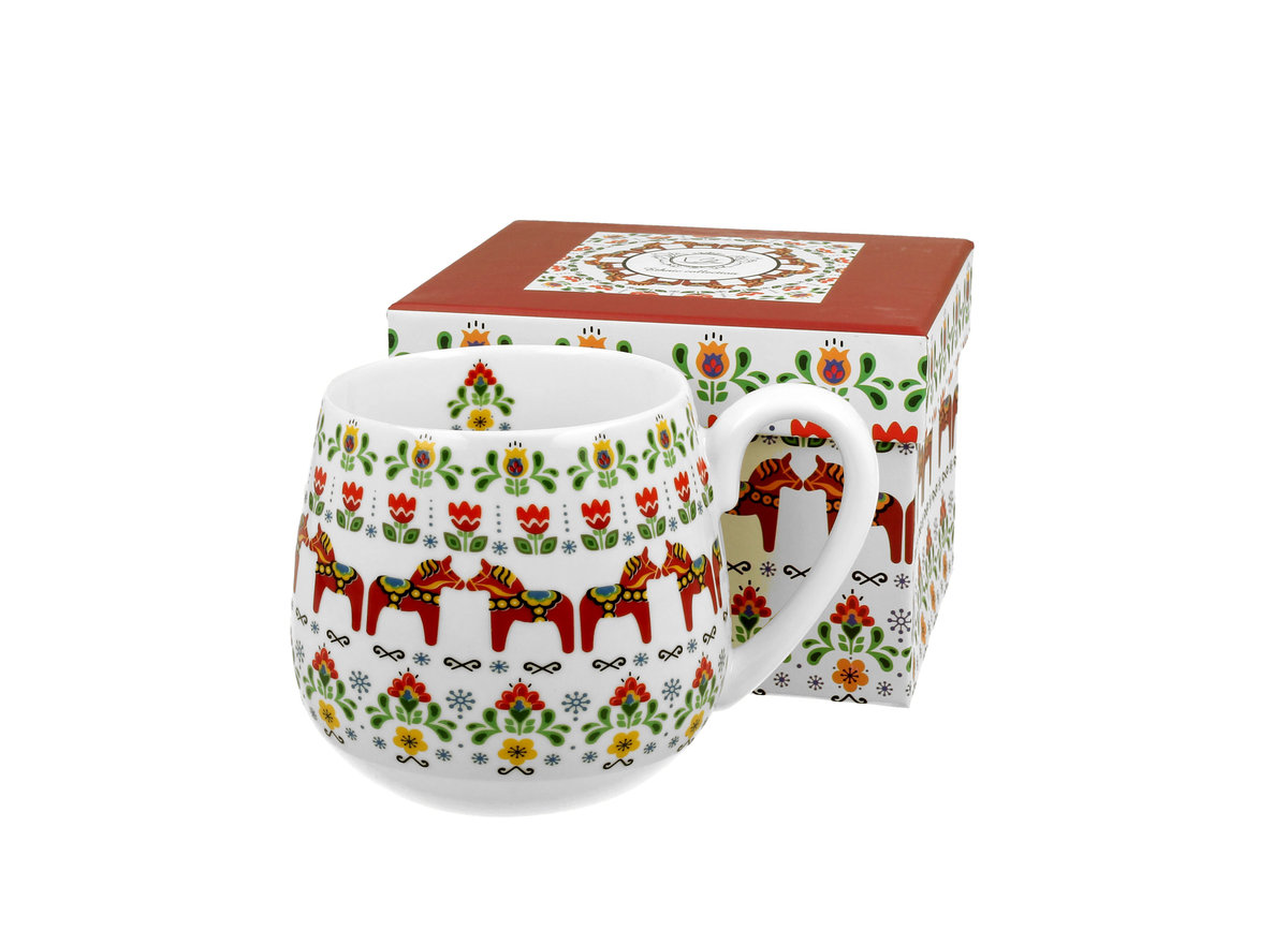Duo Gift Kubek baryłka 430 ml wzór SKANDYNAWSKI DUG_3405