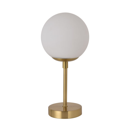 Złota szklana kula Dorado stojąca lampka do gabinetu na biurko