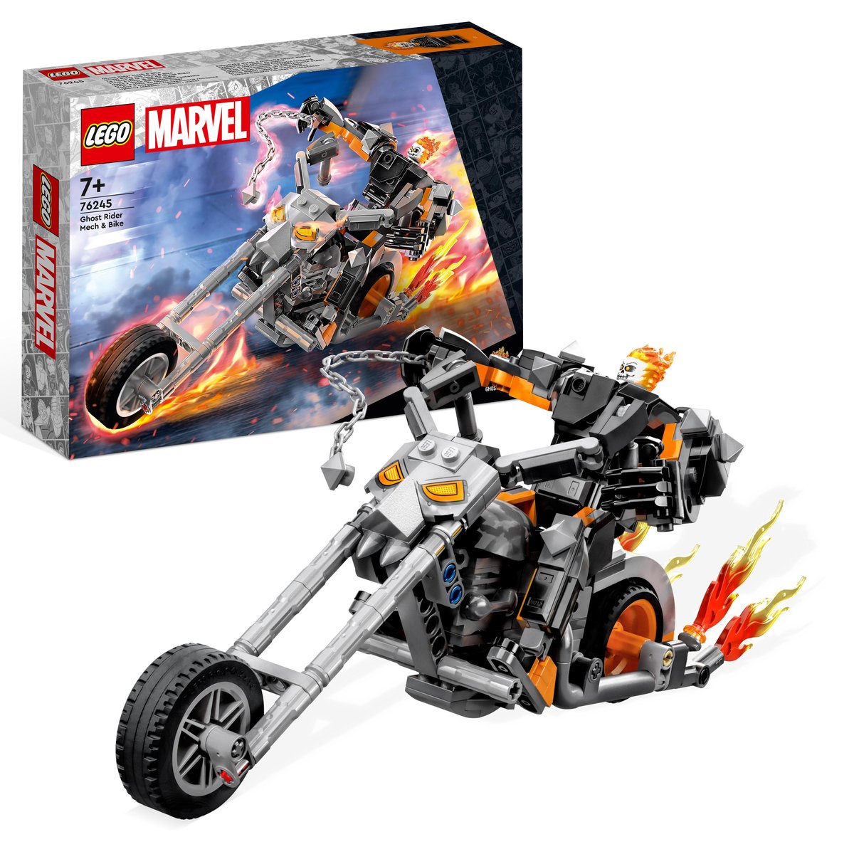 LEGO Marvel Upiorny Jeździec - mech i motor 76245