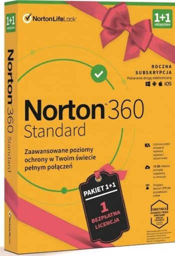 Antywirus Norton 360 Standard 10Gb 12M. 2 St.