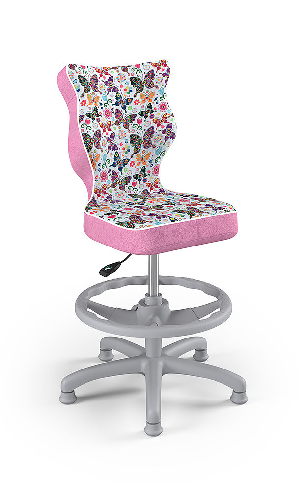Krzesło do biurka z podnóżkiem, Entelo, Petit Storia 31, rozmiar 4, (wzrost 133-159 cm)