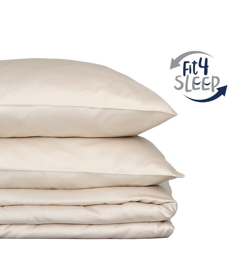 Pościel Fit.4.Sleep beżowa BAWEŁNA 100%, Kolor - beż, Rozmiar - 200x220+2 posz. 70x80 