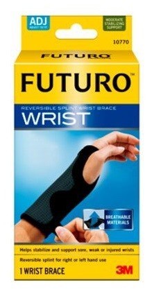 3M VISCOPLAST Futuro dwustronny stabilizator nadgarstka z szyną czarna rozmiar regulowany |  OD 199 PLN!