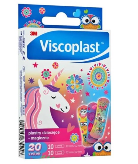 Viscoplast plastry dziecięce magiczne 20 sztuk